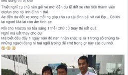 Dân mạng 'đổ thêm dầu vào lửa' vụ chủ xe Mazda đốt xe nếu bị xử ép